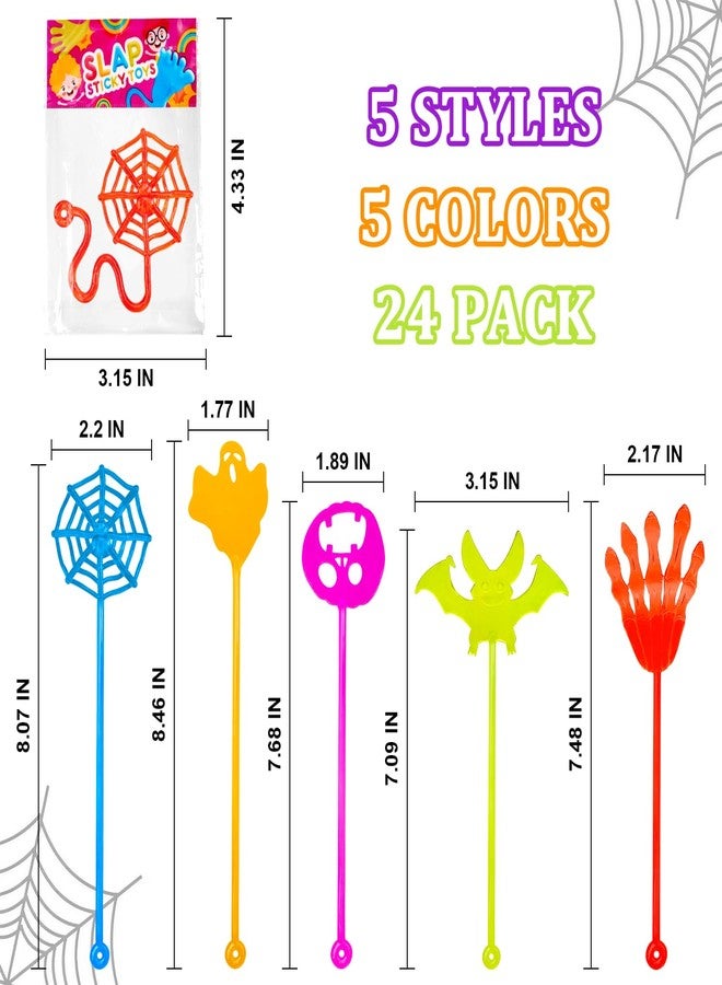 Wondrus Halloween Sticky Hands Toys Gifts Prizes for Kids 24 PCS,Non Candy Trick or Treat Items,Mini Party Favors Supplies Goodie Bag Stuffers for Toddlers,Carnival Games Activities Trinkets for Boys Girls - Image 2